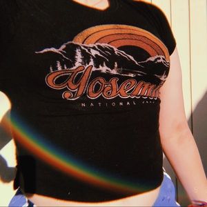 Yosemite Park crop top